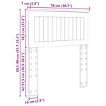 vidaXL Tête de lit Chêne brun 75 cm Bois d'ingénierie