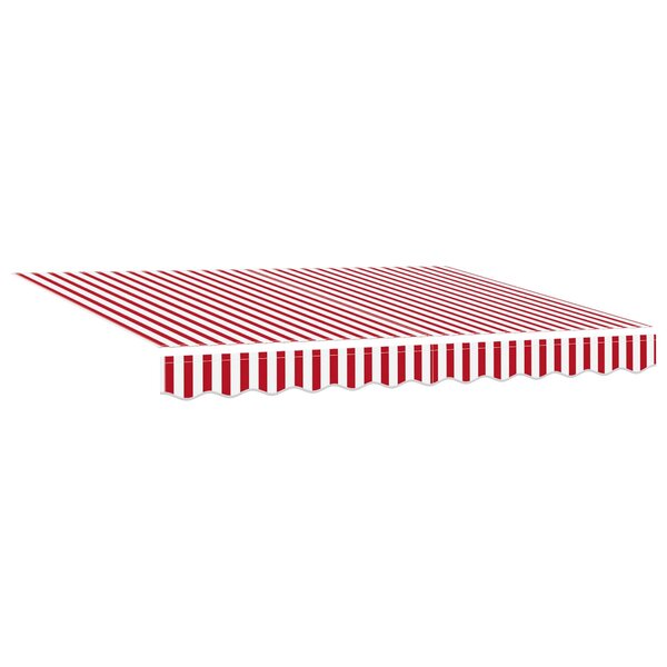 vidaXL Auvent rétractable Rouge et Blanc 300 x 250 cm Tissu et Métal