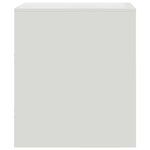 vidaXL Tables de chevet 2 Pièces blanc 34 5x39x44 cm acier