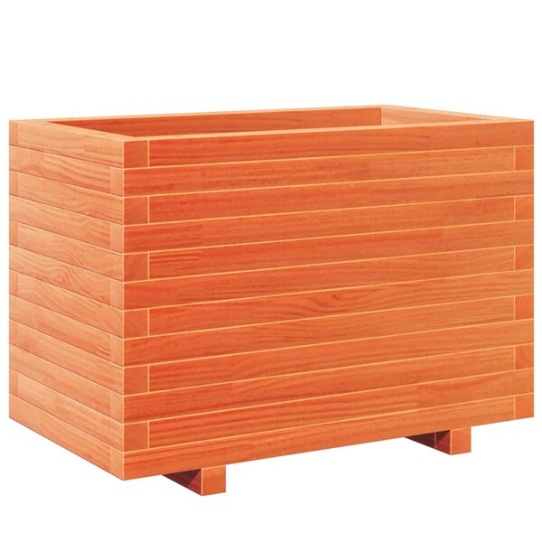 vidaXL Jardinière cire marron 70x40x49 5 cm bois de pin massif