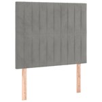vidaXL Cadre de lit sans matelas gris clair 120x200 cm velours