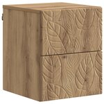 vidaXL Cabinet de chevet mural Chêne artisanal 34 5 x 33 x 40 cm