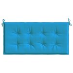 vidaXL Coussin de banc de jardin bleu 120x50x3 cm tissu oxford