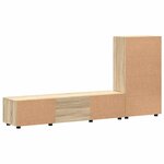vidaXL Ensemble meuble TV FLORIN Chêne Sonoma Bois d'ingénierie