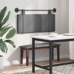 vidaXL Tête de lit suspendue Avec lumière LED Gris foncé Tissu
