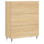 vidaXL Buffet chêne sonoma 69 5x34x90 cm bois d'ingénierie