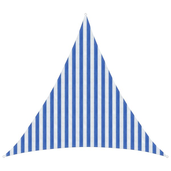 vidaXL Voile d'ombre Bleu et Blanc 3 x 3 x 3 m HDPE