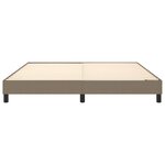 vidaXL Cadre de lit sans matelas taupe 180x200 cm tissu