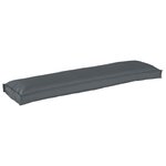 vidaXL Set de coussins de palette 2 Pièces Anthracite 150 x 40 x 8 cm