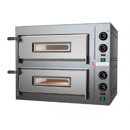 Four a pizza double électrique pour pizzeria - 4 pizzas 7,2 kW - Pizzagroup