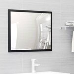 vidaXL Ensemble de meubles salle de bain 2 Pièces noir bois d'ingénierie