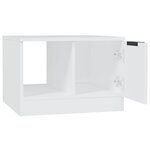 Vidaxl table basse blanc 50x50x36 cm bois d'ingénierie