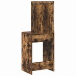 vidaXL Coiffeuse Chêne fumé 50 x 41 x 135 cm Bois d'ingénierie