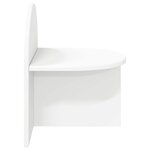 vidaXL Table de chevet 2 Pièces Blanc 40 x 35 5 x 45 5 cm