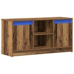 vidaXL Unites TV Marron 100 x 34 x 50 cm Bois d'ingénierie