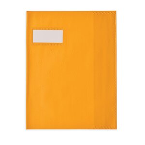 Protège-cahier Styl'SMS 17x22 cm pvc 120 avec Porte-étiquette Orange OXFORD