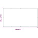 vidaXL Écran de balcon 120 x 200 cm Tissu Oxford Rectangulaire Jaune