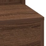 vidaXL Coiffeuse Chêne brun 50 x 41 x 135 cm Bois d'ingénierie