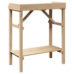 vidaXL Supports pour plantes Beige 75 x 40 x 90 cm Bois massif en pin