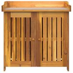 vidaXL Armoire de jardin Marron 78 x 36 5 x 78 cm Bois d'Acacia Massif