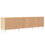 vidaXL Meuble TV chêne sonoma 150x30x44 5 cm bois d'ingénierie