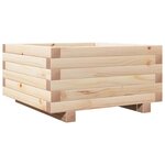 vidaXL Jardinière 50x50x26 5 cm bois de pin massif