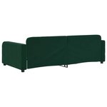 vidaXL Lit de repos sans matelas vert foncé 100x200 cm velours