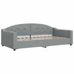 vidaXL Lit de repos gris clair 100x200 cm tissu