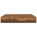 vidaXL Cadre de lit Bois ancien 200 x 200 x 31 5 cm Bois d'ingénierie