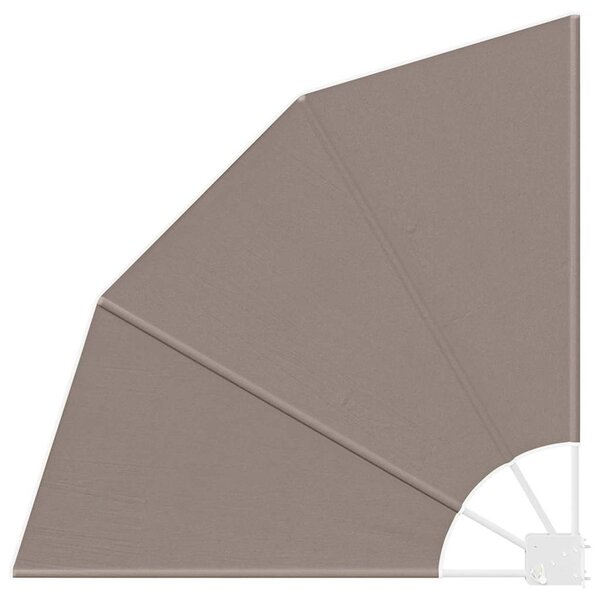 vidaXL Écran de confidentialité pour balcon Taupe 115 x 115 cm tissu