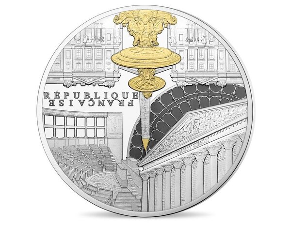 Pièce de monnaie 10 euro France 2017 argent BE – Assemblée Nationale et Place de la Concorde