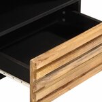 vidaXL Meuble TV 80x34x46 cm bois massif de manguier brut