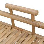 vidaXL Chariot à vin avec roues Naturel 85 x 50 x 93 cm Bambou