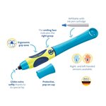 Blister de 2 Etuis de 5 cartouches d'encre Griffix pour Roller Bleu PELIKAN