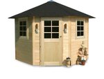 Abri jardin bois "Nancy" - 5.70 m2 - 2.55 x 2.55 x 2.75 m - 28 mm