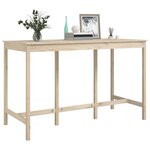 vidaXL Table de bar 180x80x110 cm Bois massif de pin