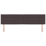 vidaXL Tête de lit LED avec tête de lit Marron foncé 180 cm Polyester