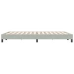 vidaXL Cadre de lit sans matelas gris clair 140x220 cm velours