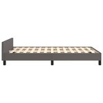 vidaXL Cadre de lit sans matelas gris 120x190 cm similicuir
