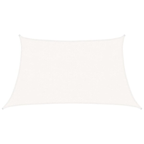 vidaXL Voile d'ombrage 160 g/m² Blanc 3/4x2 m PEHD