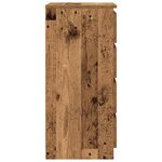 vidaXL Buffet avec tiroirs vieux bois 37 5x35x99 cm bois d'ingénierie
