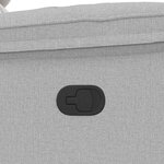 vidaXL Fauteuil inclinable gris nuage tissu