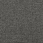vidaXL Sommier à lattes de lit avec matelas Gris foncé 90x200 cm Tissu