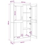 vidaXL Bibliothèque Chêne noir 82 5 x 30 5 x 150 cm Bois d'ingénierie