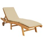 vidaXL Transat Marron et beige Polyester