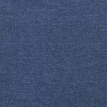 vidaXL Sommier à lattes de lit avec matelas Bleu 90x190 cm Tissu