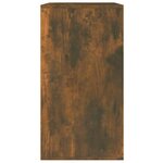 vidaXL Armoire cosmétique Chêne fumé 80x40x75 cm Bois d'ingénierie