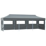 vidaXL Tente de réception pliable avec 5 parois 870x291x315 cm Anthracite
