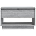 vidaXL Meuble TV sonoma gris 70x41x44 cm bois d'ingénierie