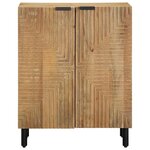 vidaXL Buffet marron 60x33x75 cm bois massif de manguier